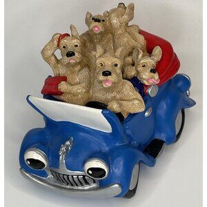 Puppy Dog Tales Music Box Trinket Terriers in Car 2pc Ltd Ed No 379A 1993 NO BOX